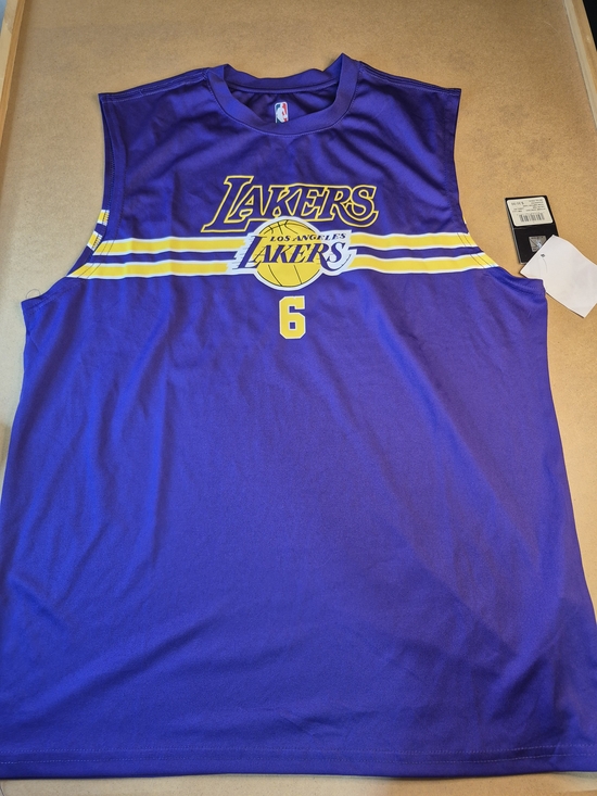NBA Other - Los Angeles Lakers #6 James Purple Basketball Jersey - NBA Logo